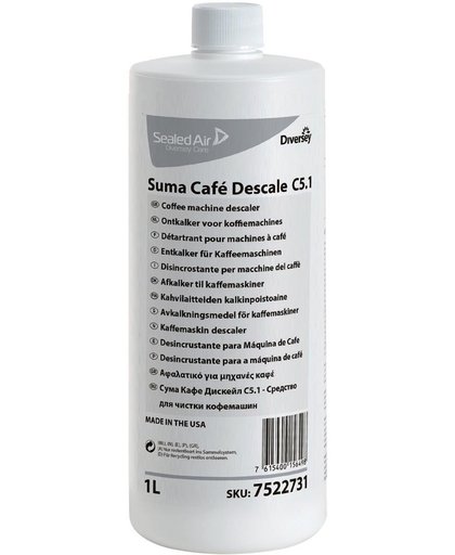 3x Diversey ontkalker voor koffiemachines Suma, flacon van 1 liter
