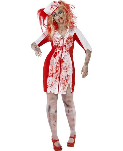 Bebloede verpleegester outfit voor dames Halloween  - Verkleedkleding - XXL