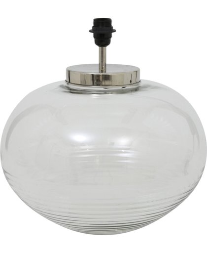 Light & Living Lampvoet  GHIANNA Ø47x45 cm  -  glas nikkel
