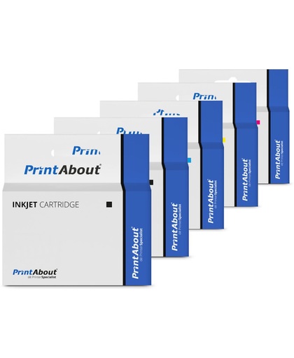 PrintAbout - Inktcartridge / Alternatief voor de Canon PGI-5BK / 5 Kleruen