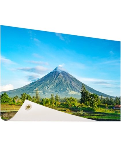 FotoCadeau.nl - Een vulkaan op de Filipijnen Tuinposter 120x80 cm - Foto op Tuinposter (tuin decoratie)