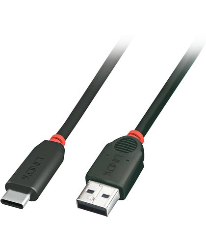 Lindy 41912 1.5m USB A USB C Mannelijk Mannelijk Zwart USB-kabel