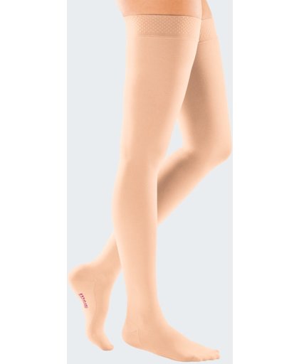 Mediven comfort CCL 2 AG rosé teenstuk gesloten zachtnoppenmotief5cm Size 4 Length normaal