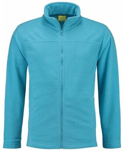 Turquoise fleece vest met rits voor volwassenen S (36/48)