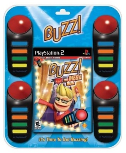 Buzz The Mega Quiz & 4 Buzzers