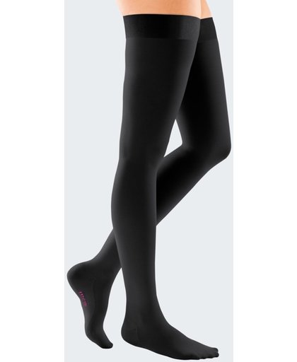 Mediven comfort CCL 1 AG zwart teenstuk geslotennoppenmotief5cm wijd Size 5 Length normaal