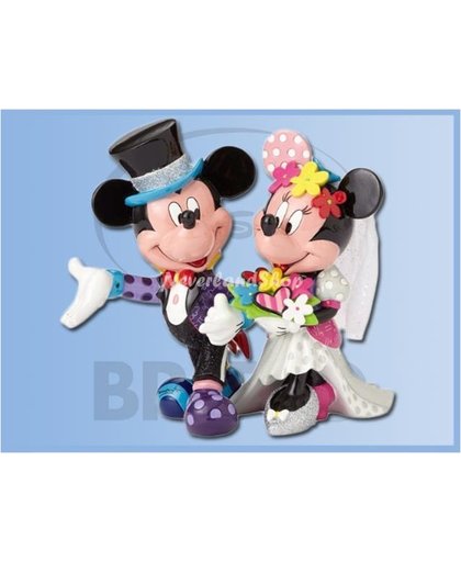 Disney by Romero Britto beeldje  - Wedding - Mickey & Minnie