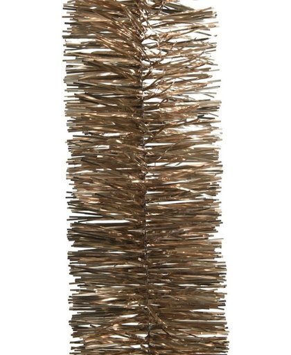 Bruine kerstversiering folie slinger 270 cm