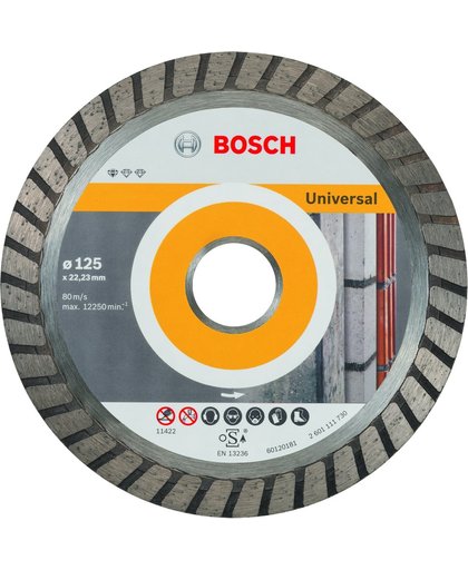 Bosch - Diamantdoorslijpschijf Standard for Universal Turbo 125 x 22,23 x 2 x 10 mm