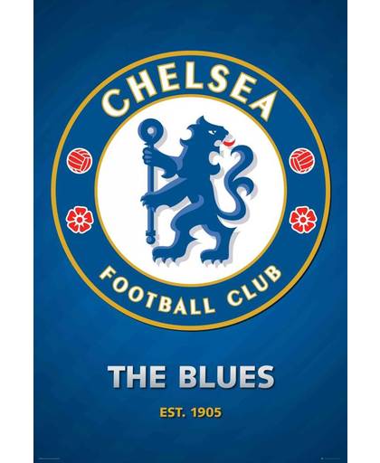 Chelsea Club logo - Behang - 158 x 232 cm - Multi