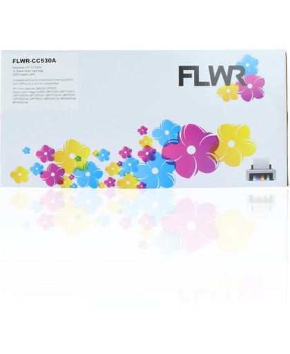 Compatible FLWR 304A / CC530A Tonercartridge / Alternatief voor de 304A / Zwart (HP)