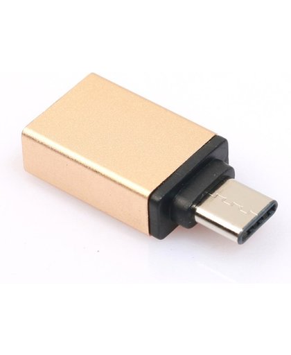 Coretek USB-C naar USB adapter - USB3.0 / goud