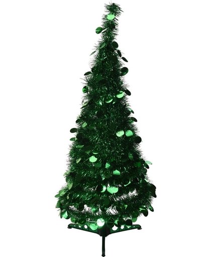 Kunst kerstboom 90 cm lametta grote pailletten