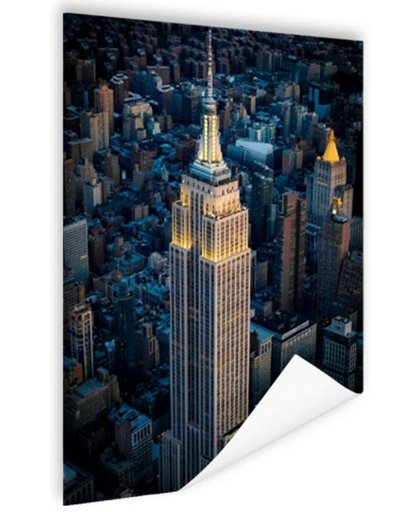 FotoCadeau.nl - Empire State Building Manhattan NY Poster 60x90 cm - Foto print op Poster (wanddecoratie)