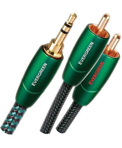 AudioQuest 8m Evergreen 3.5mm - 2xRCA 8m 3.5mm 2 x RCA Zwart audio kabel