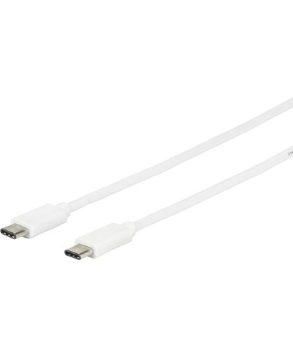 eSTUFF 1m USB 3.1 C-C 1m USB C USB C Mannelijk Mannelijk Wit USB-kabel