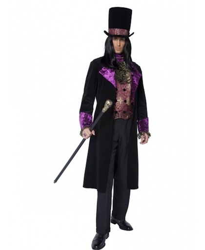 Halloween Gothic graaf kostuum voor heren 52-54 (l)