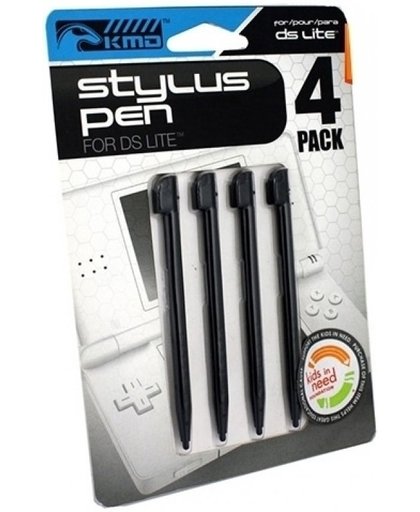 NDS Lite Stylus Pen 4-pack Black (KMD)