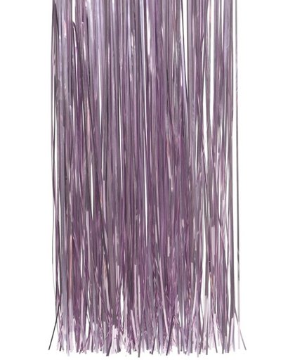 Lila paarse kerstversiering folie slierten 50 cm