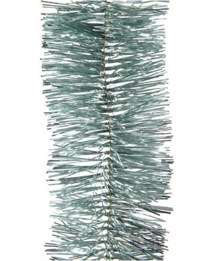 2x Kerstboom folie slinger mintgroen 270 cm