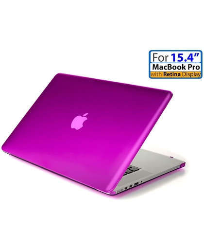 Case Cover Hard Shell MacBook Pro 15.4 inch Retina Display (Model A1398)  - Paars