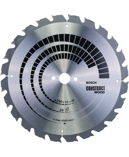 Bosch - Cirkelzaagblad Construct Wood 350 x 30 x 3,5 mm, 24