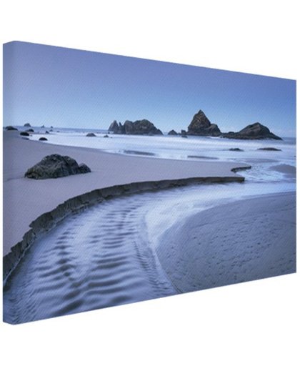 FotoCadeau.nl - Harris strand Oregon foto Canvas 30x20 cm - Foto print op Canvas schilderij (Wanddecoratie)