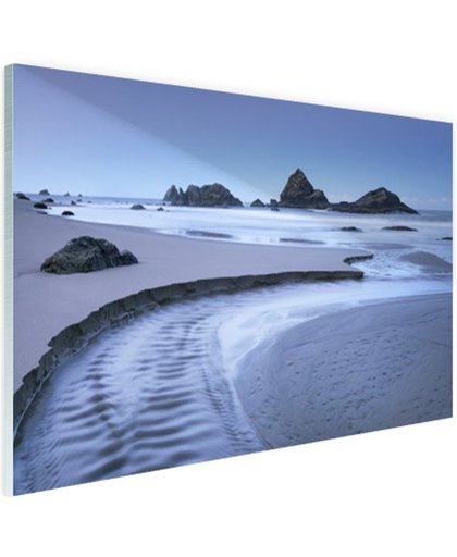 FotoCadeau.nl - Harris strand Oregon foto Glas 30x20 cm - Foto print op Glas (Plexiglas wanddecoratie)