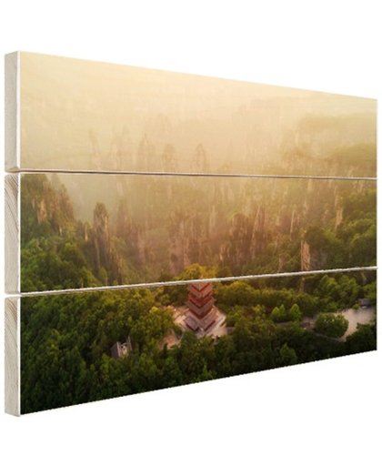 FotoCadeau.nl - Zhangjiajie Nationaal Park Hout 30x20 cm - Foto print op Hout (Wanddecoratie)