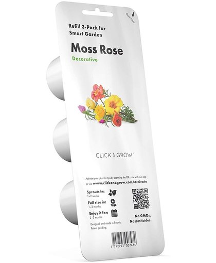 Moss Rose Refill 3-Pack (voor Click and Grow Smart Garden toestellen)