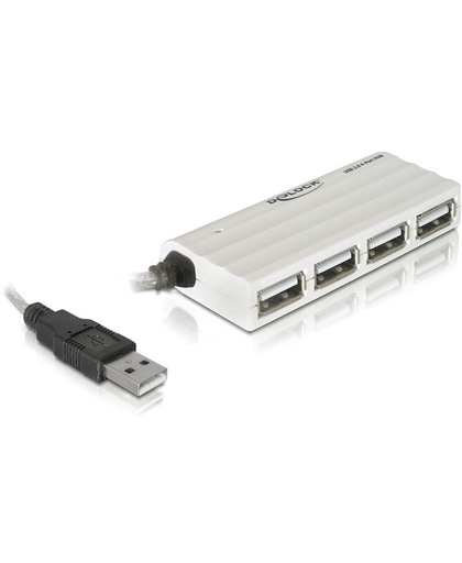 Delock - 4-Poorts USB 2.0 Hub - Wit