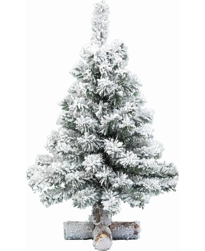 Everlands Toronto Snowy Mini Kunstkerstboom - 60 cm hoog - Zonder verlichting