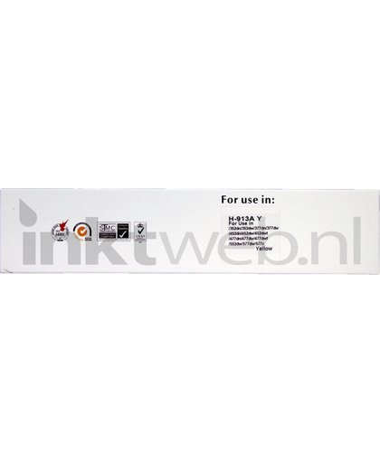 FLWR - Inktcartridge / 913A / Geel -  geschikt voor HP