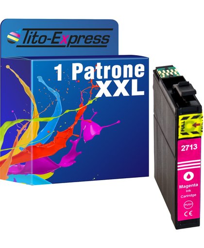 Tito-Express PlatinumSerie PlatinumSerie® 1 inktpatroon voor TE2713 TE-27 XL compatibel met Epson Magenta