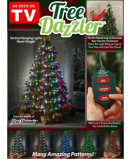 bekend van de TV Tree Dazzler - Kerstverlichting 64 LED met 16 kleuren en motieven