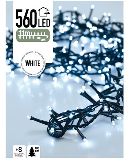 Micro Cluster 560 LED's 11 meter wit