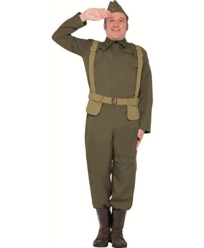 Leger & Oorlog Kostuum | Landmacht Soldaat | Man | Large | Carnaval kostuum | Verkleedkleding