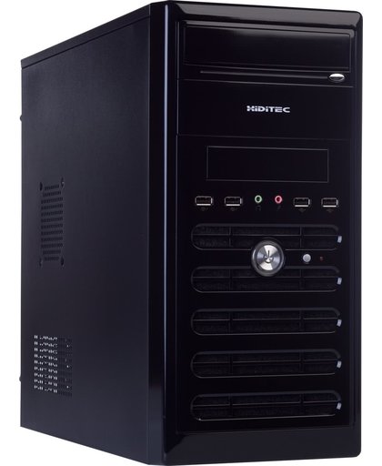 Hiditec Q6 PSU500 Micro-Tower 500W Zwart computerbehuizing