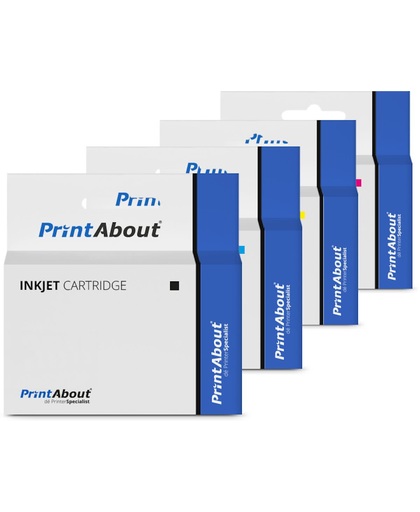 PrintAbout - Inktcartridge / Alternatief voor de Brother LC-127XLBK / 4 Kleuren