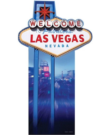 Groot decoratie bord Las Vegas bord
