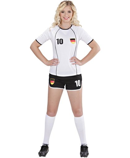 Duitse voetbal supporter outfit voor vrouwen  - Verkleedkleding - Small