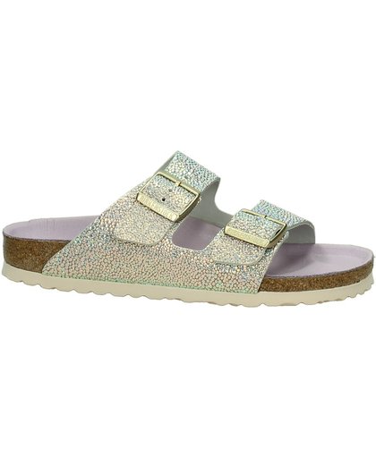 Birkenstock - Arizona - Sportieve slippers - Dames - Maat 36 - Zilver - Ombre Pearls Silver Orchid LE