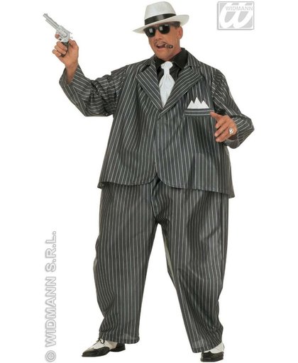 Maffia Kostuum | Vette Gangster Fat Capone Kostuum Man | One Size | Carnaval kostuum | Verkleedkleding