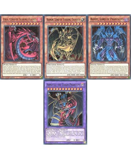 Yu-gi-oh Sacred Beast Cards Set - set of 3 limited ultra rare Sacred Beast + Armityle (LC02)