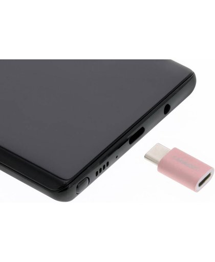 USB Type-C naar Micro USB Adapter - Rosé Goud