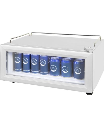 Gastro-Cool GD15 - Mini POS koelkast 25 Liter - Zilver/Zilver/Wit 240400