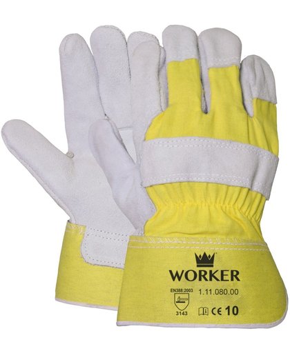 A-kwaliteit splitlederen handschoen, zware kwaliteit