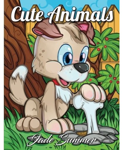 Cute Animals An Adult Coloring Book - Jade Summer