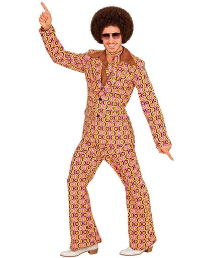 Hippie Kostuum | Groovy George 70s Heren Kostuum Lps Man | XL | Carnaval kostuum | Verkleedkleding