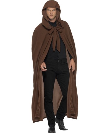 Bruine cape / mantel  Gravekeepers Kostuum | One size